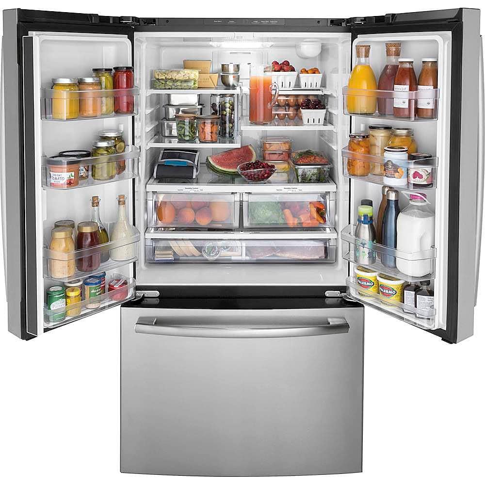 FE  - 27.0 Cu. Ft. French Door Refrigerator with Internal Water Dispenser - Stainless Steel