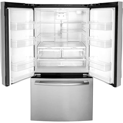 FE  - 27.0 Cu. Ft. French Door Refrigerator with Internal Water Dispenser - Stainless Steel