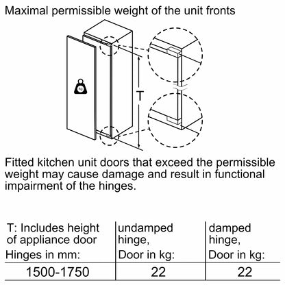 Series 6 177.2 x 55.8 cm flat hinge